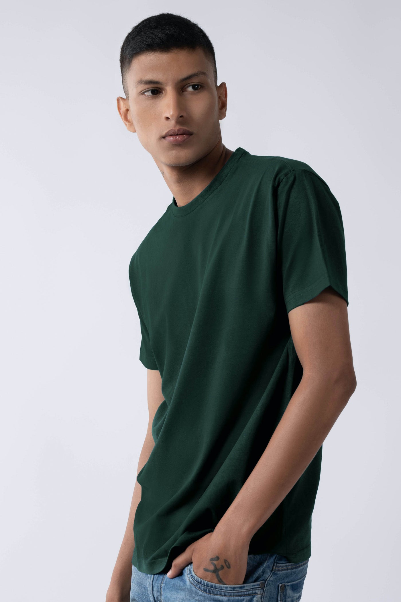 Forest Green Crew Neck T-Shirt