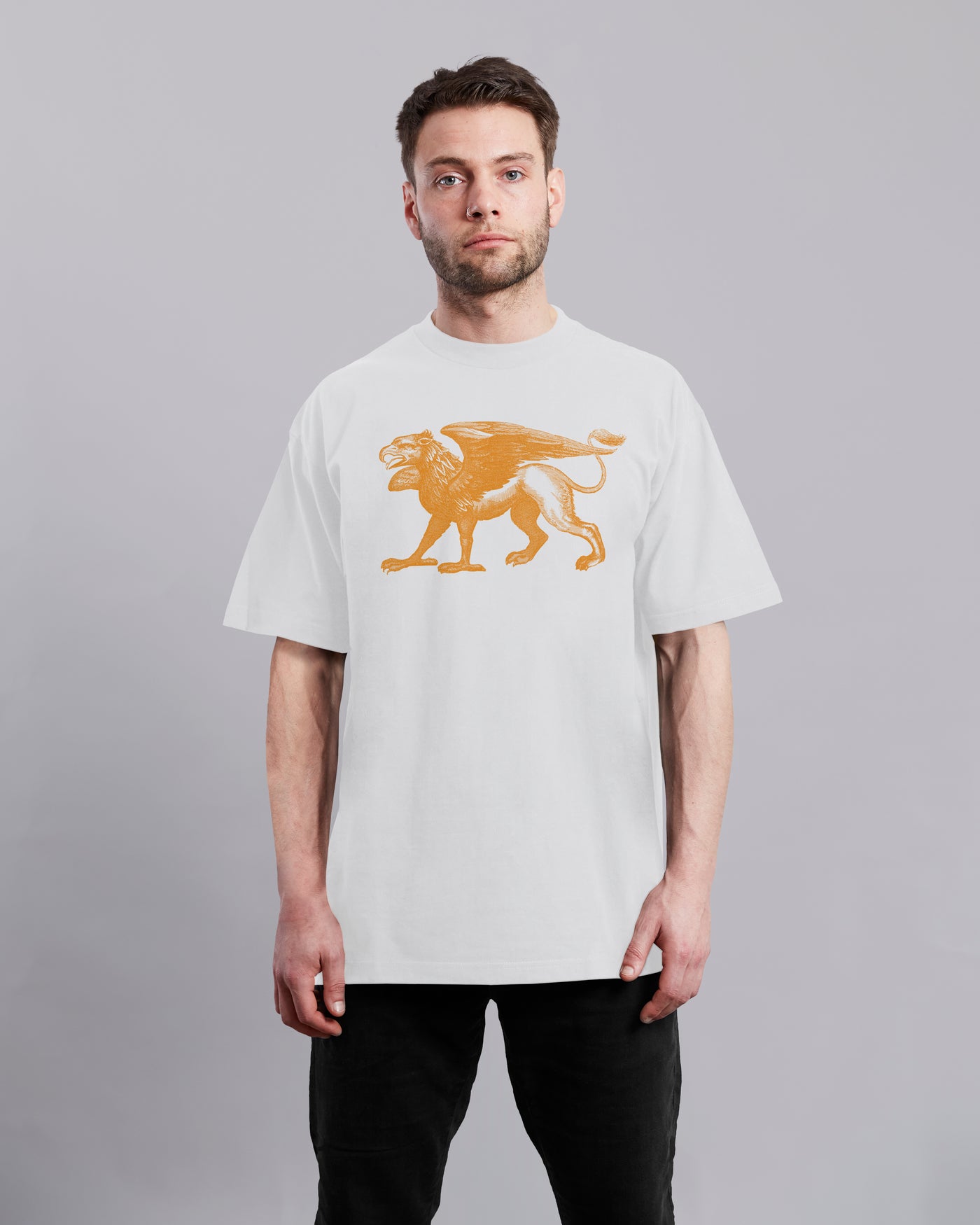 Flying Lion - White - Oversized