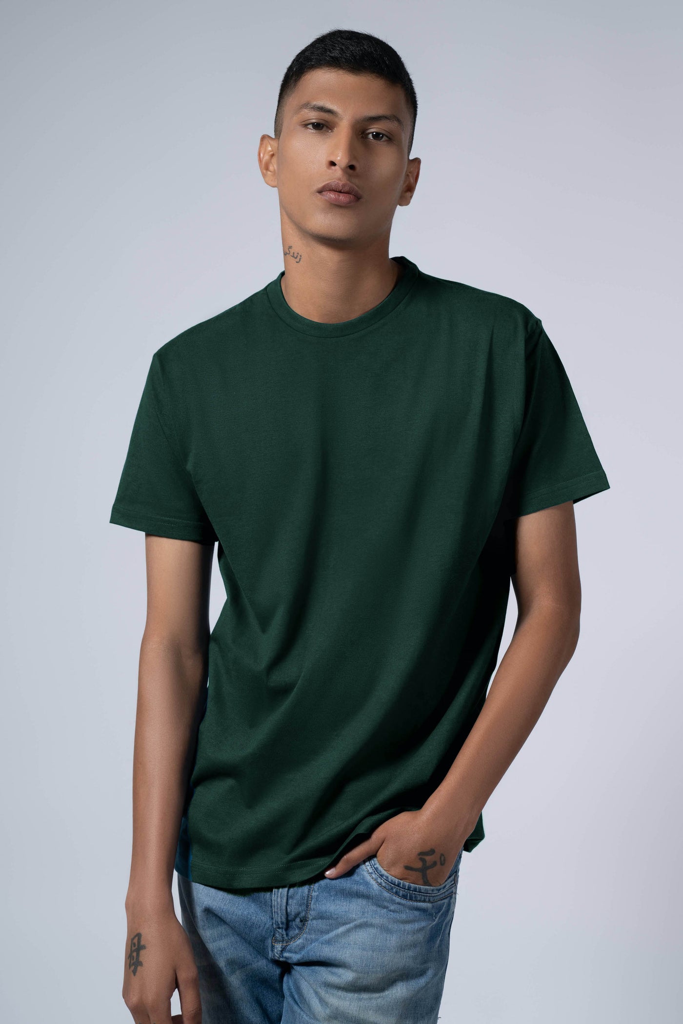 Forest Green Crew Neck T-Shirt