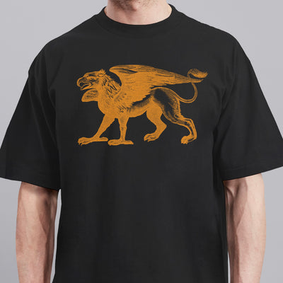 Flying Lion - Black - Oversized