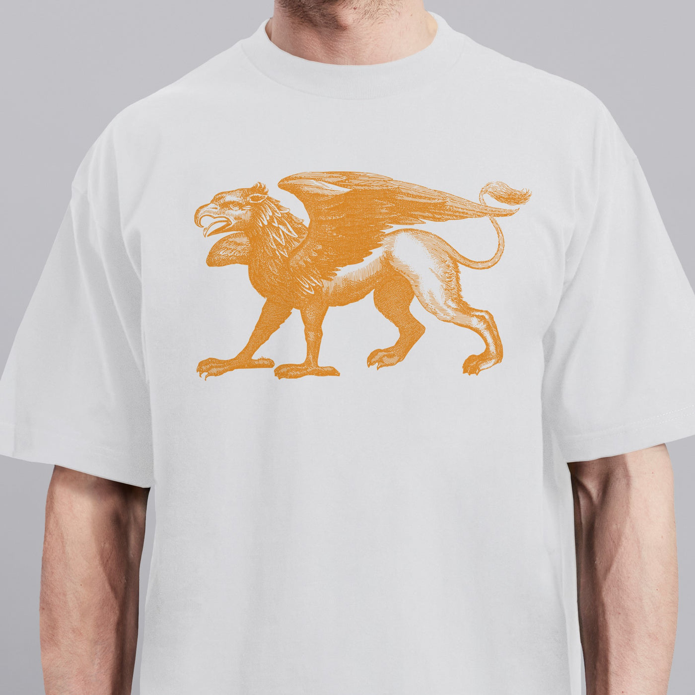 Flying Lion - White - Oversized