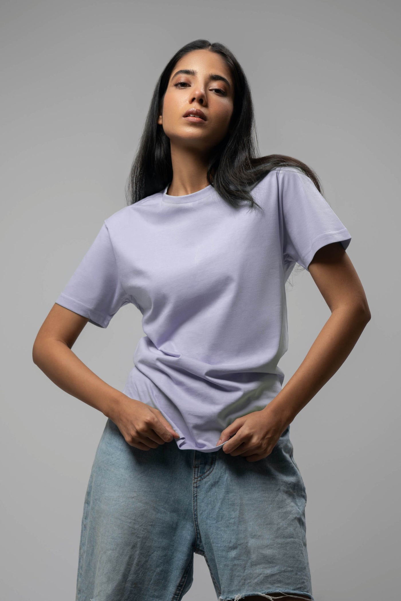 Lavender Crew Neck T-Shirt