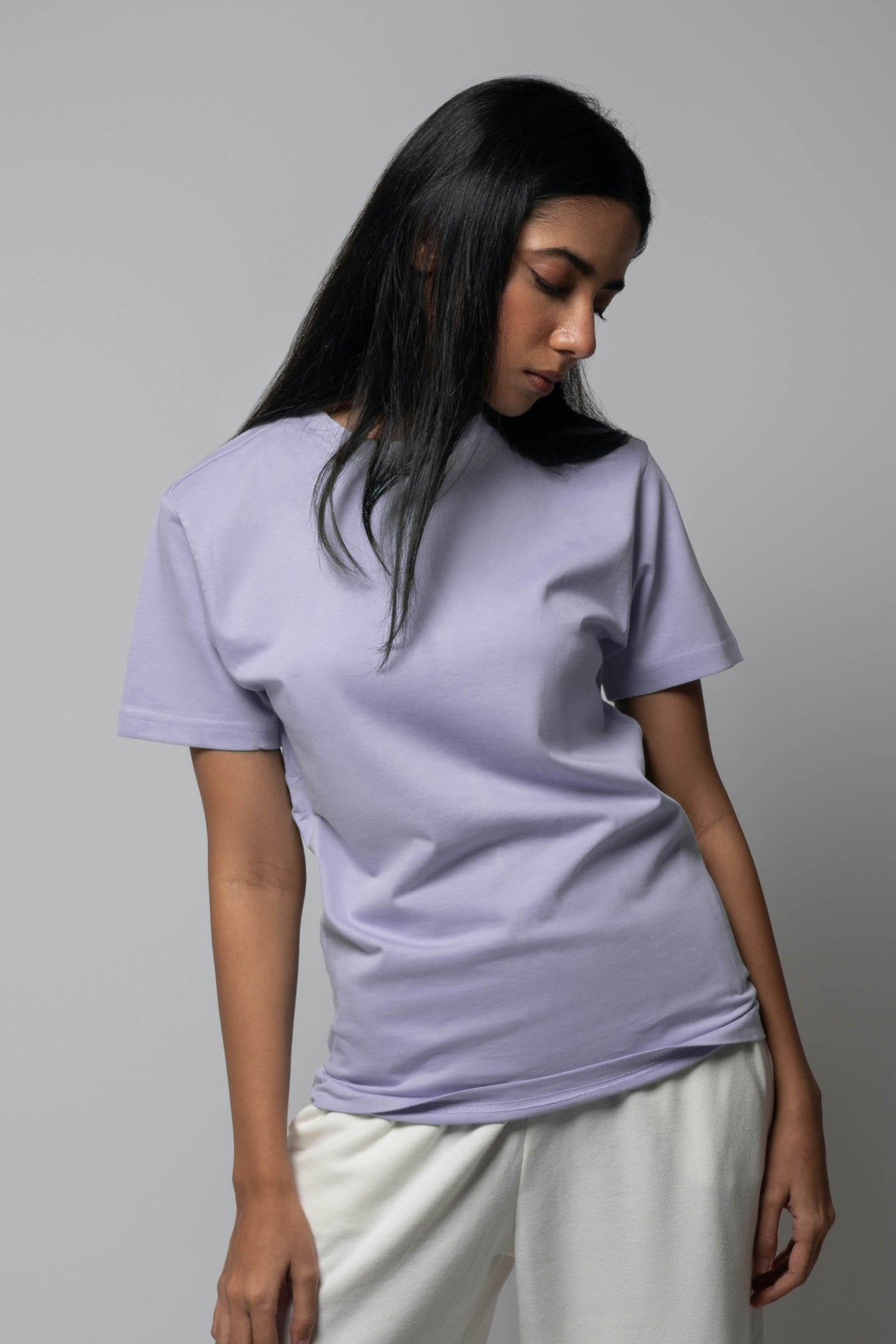 Lavender Crew Neck T-Shirt