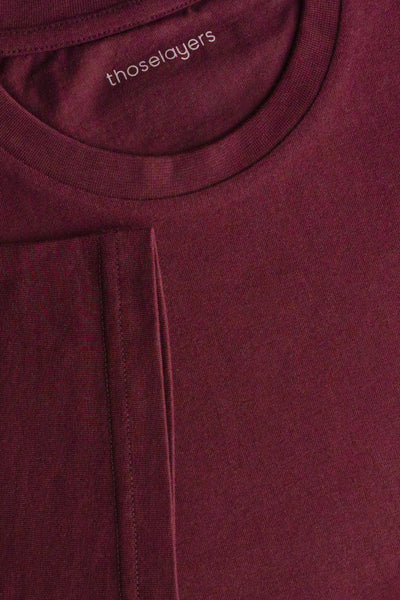 Burgundy Crew Neck T-Shirt