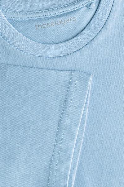 Ice Blue Crew Neck T-Shirt