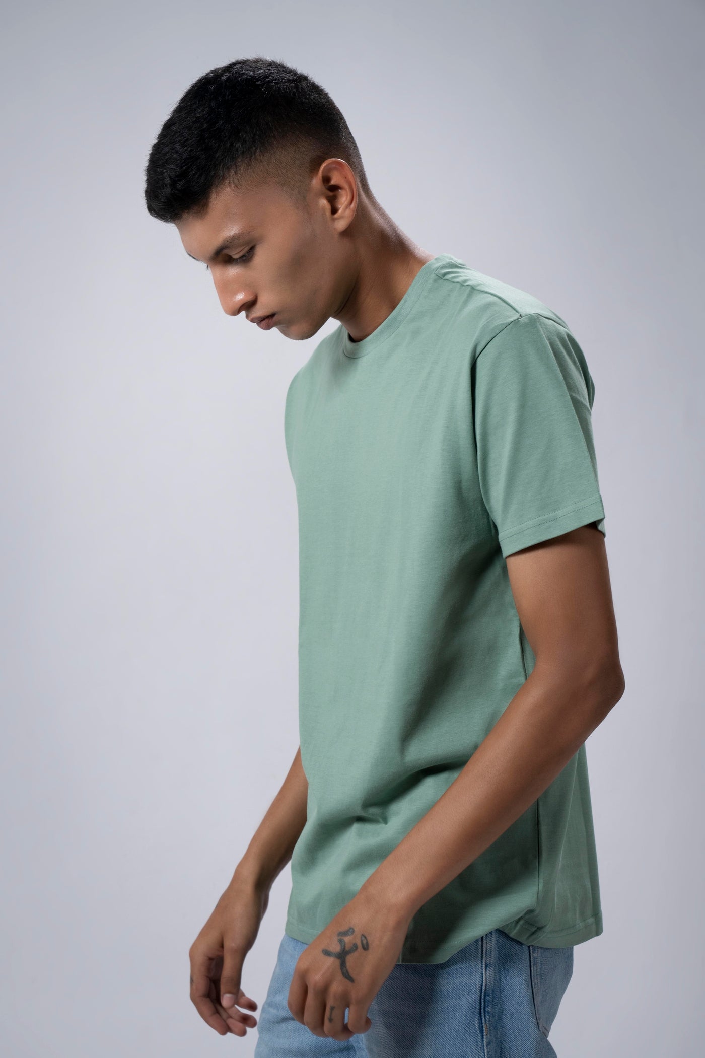 Sage Green Crew Neck T-Shirt