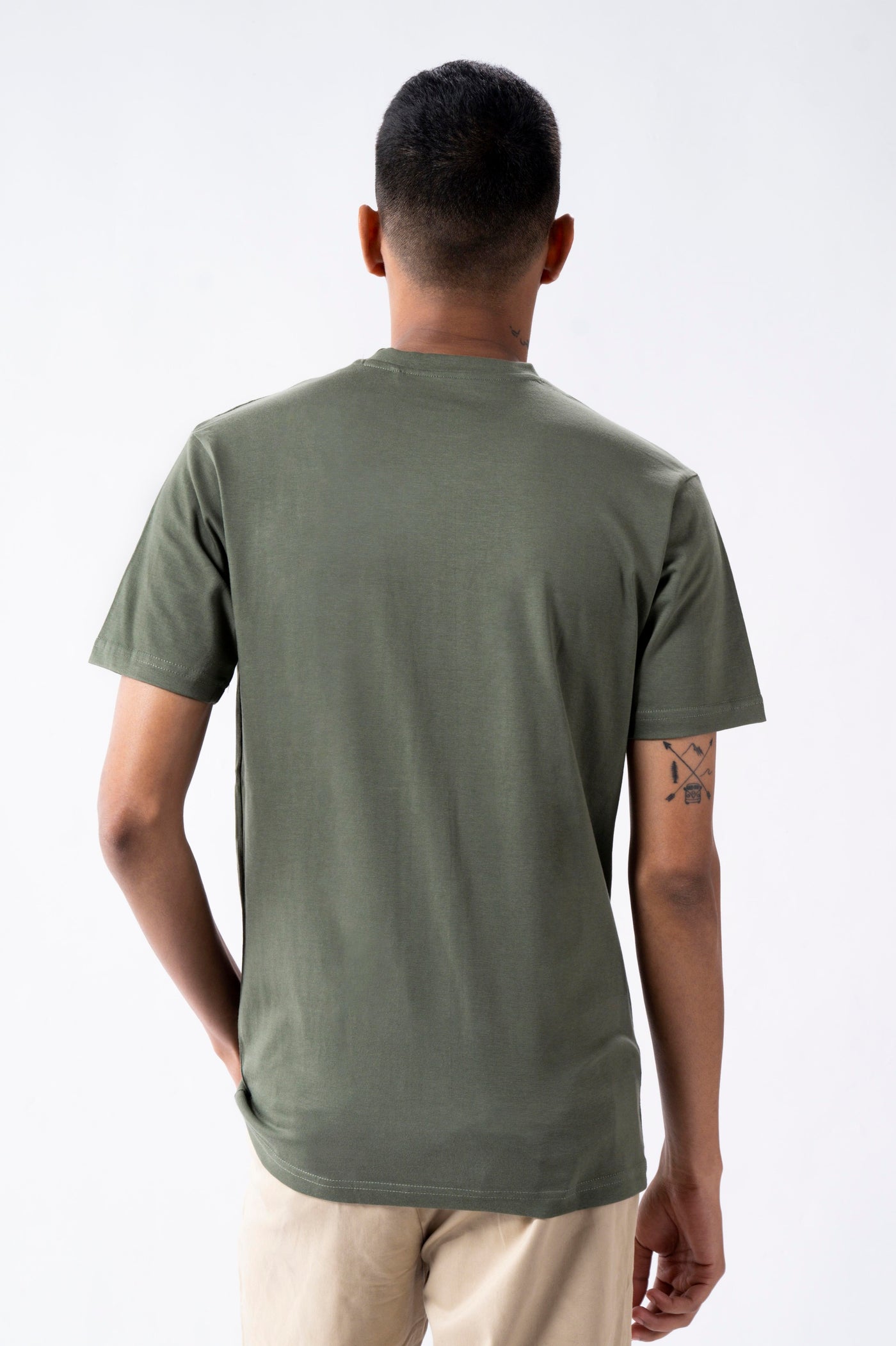 Olive Green Crew Neck T-Shirt