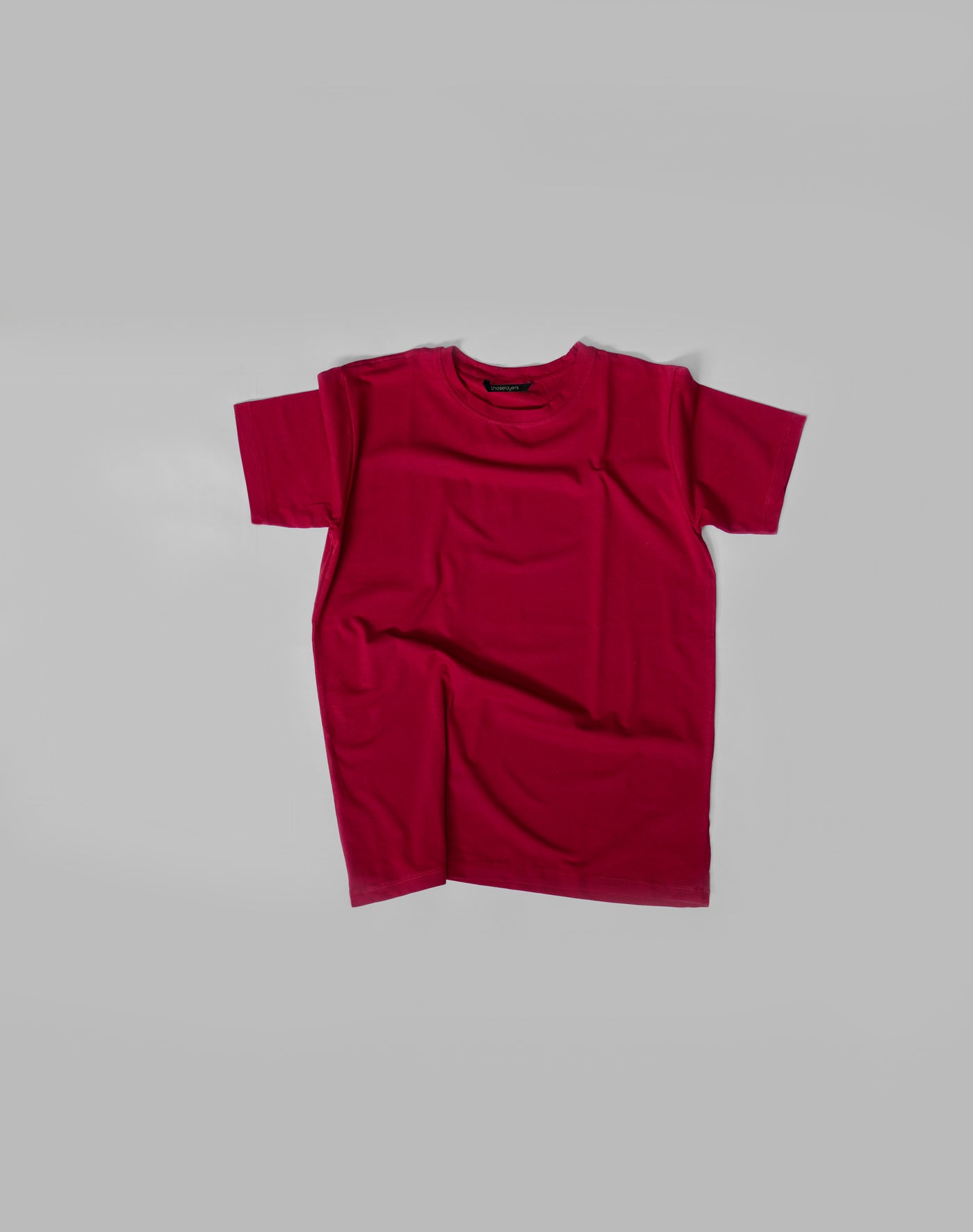 Red Slim Fit Unisex Crew Neck T-Shirt